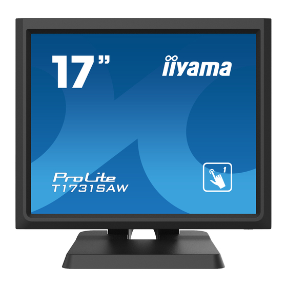 Iiyama ProLite T1731SAW-B5 User Manual