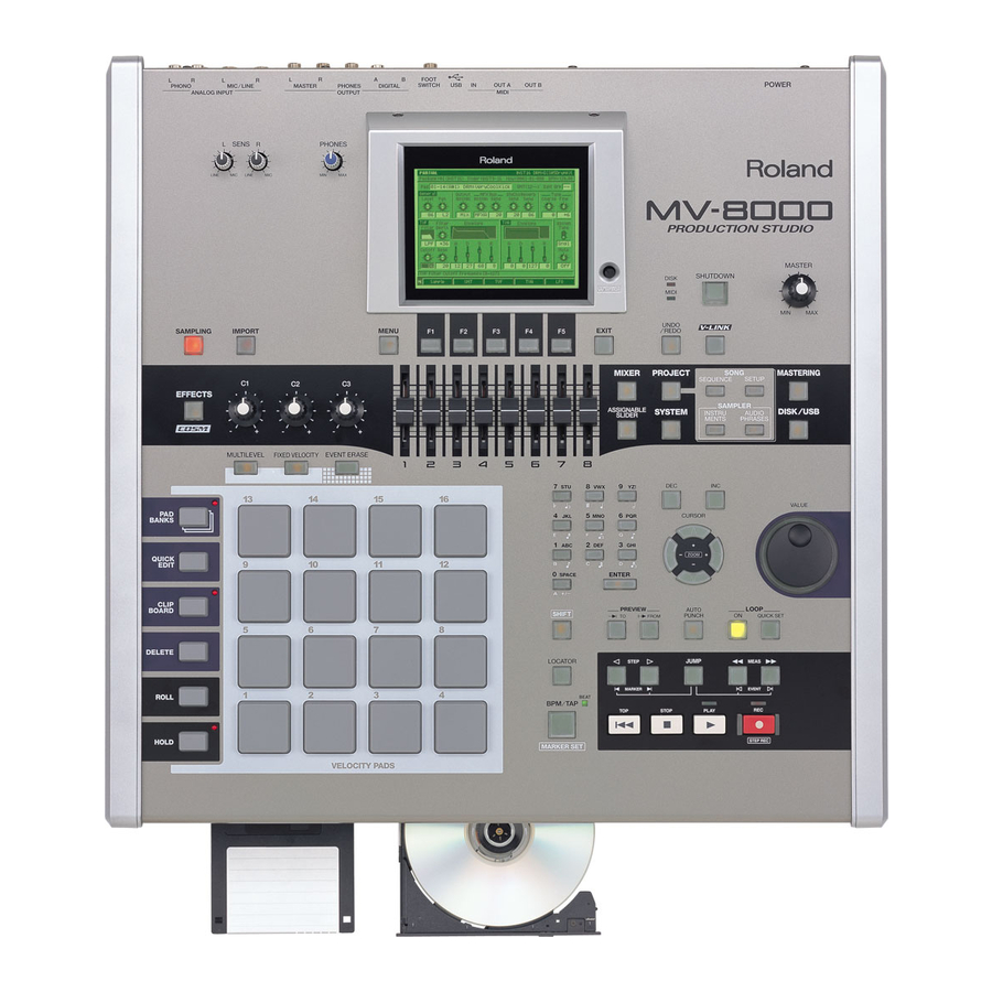 Roland MV-8000 Owner's Manual