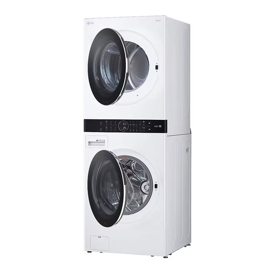 LG WASH TOWER WT1716 RK Series Manuals