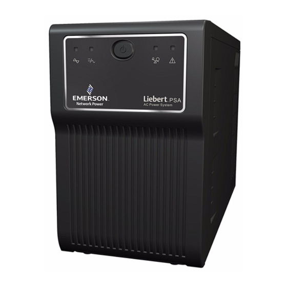 Emerson 1000VA Quick Start Manual