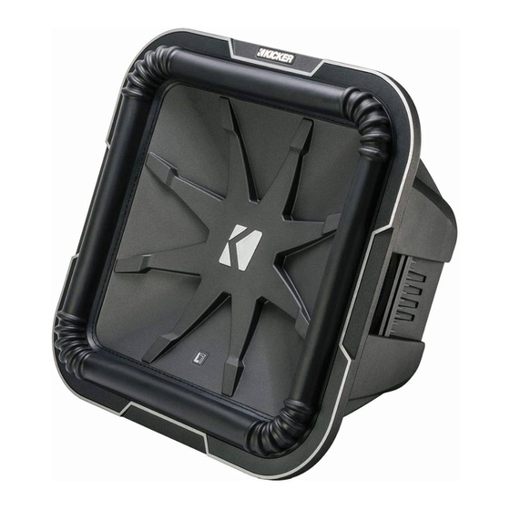 Kicker 8L7 Owner's Manual