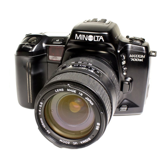 Minolta Dynax 700si Instruction Manual