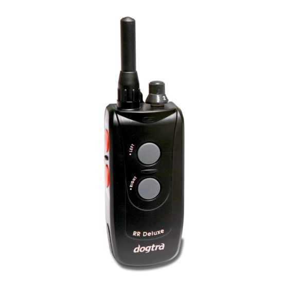 Dogtra RR DELUXE Code Setting Manual