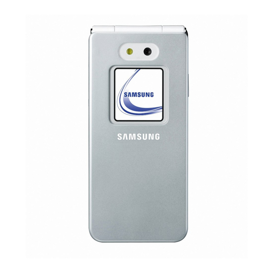Samsung SGH E870 User Manual