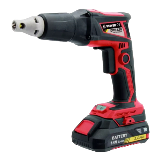 stayer DWS L20 Operating Instructions Manual