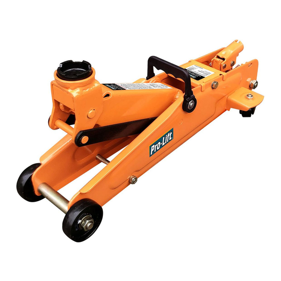 Pro-Lift F1650 Owner's Manual