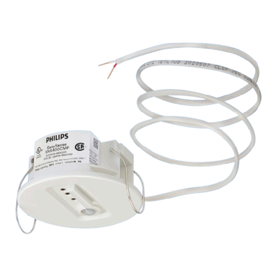Philips EasySense SNS200CMP Quick Installation Manual