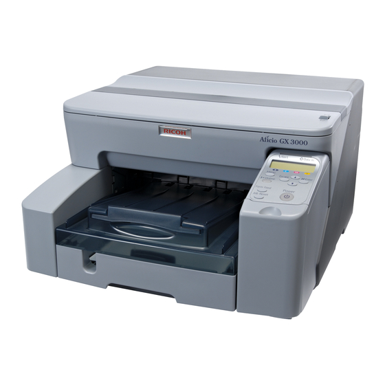 Ricoh Aficio GX3000 User Manual