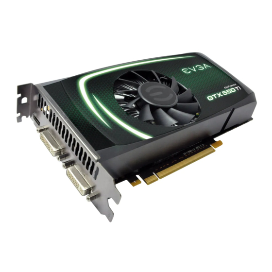 EVGA GEForce GTX 550 Ti FPB Specifications
