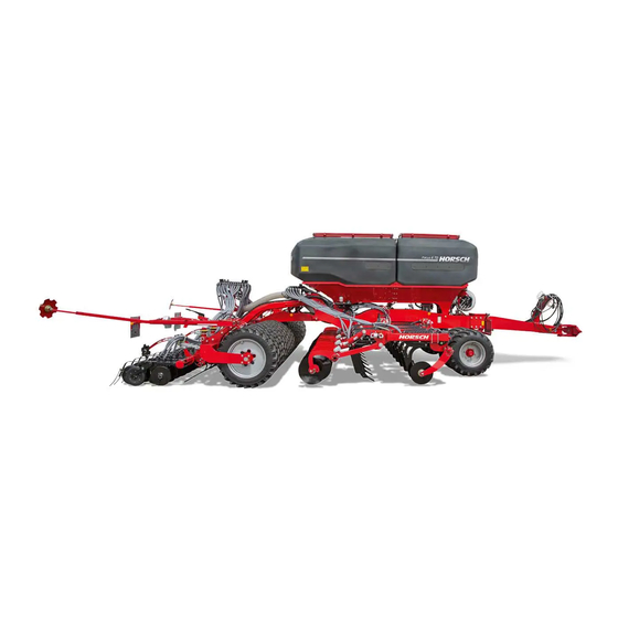 horsch FOCUS ST Operating Instructions Manual