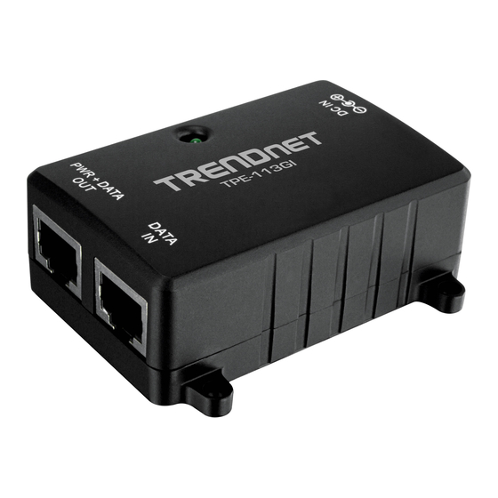 TRENDnet TPE-113GI Quick Installation Manual