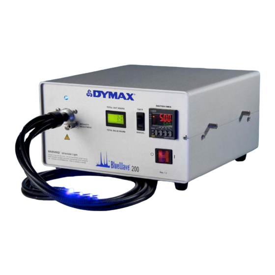 dymax BlueWave 200 Quick Start Instructions