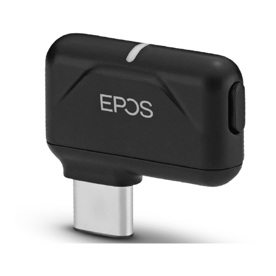 EPOS BTD 800 USB-C Quick Manual