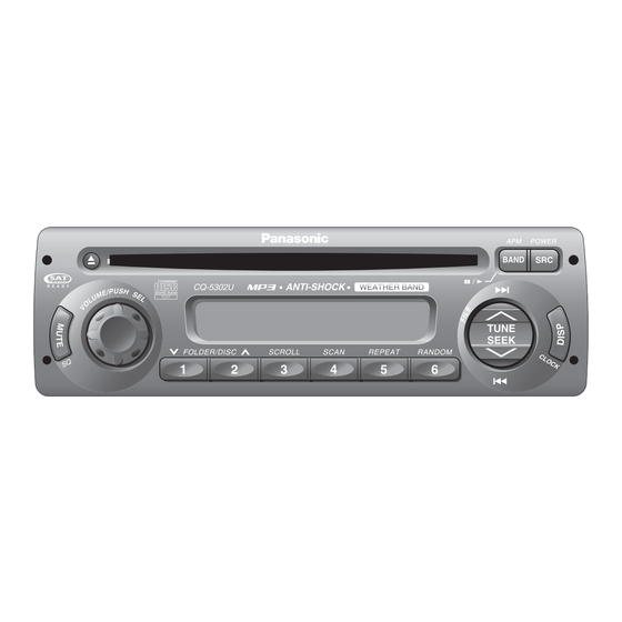 Panasonic CQ-5302U Operating Instructions Manual