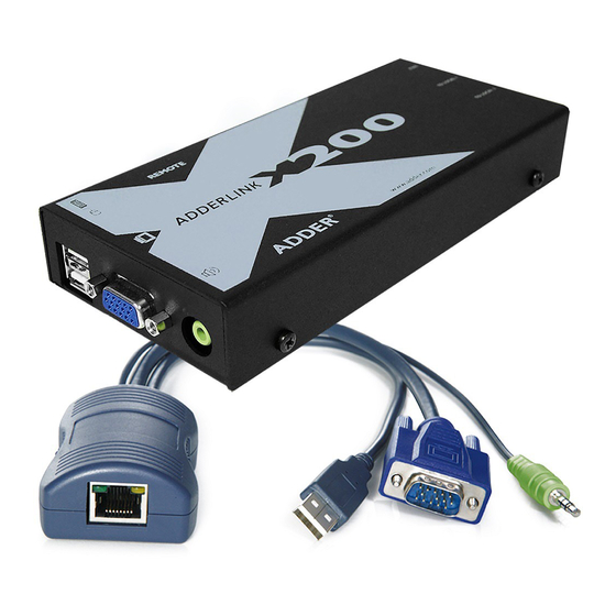 ADDER  X00 Extender User Manual