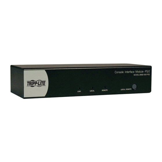 Tripp Lite B062-002-PS2 Owner's Manual