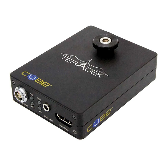 Teradek CUBE Reference Manual
