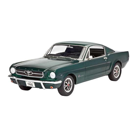 REVELL ’65 Ford Mustang 2+2 Fastback Assembly Manual