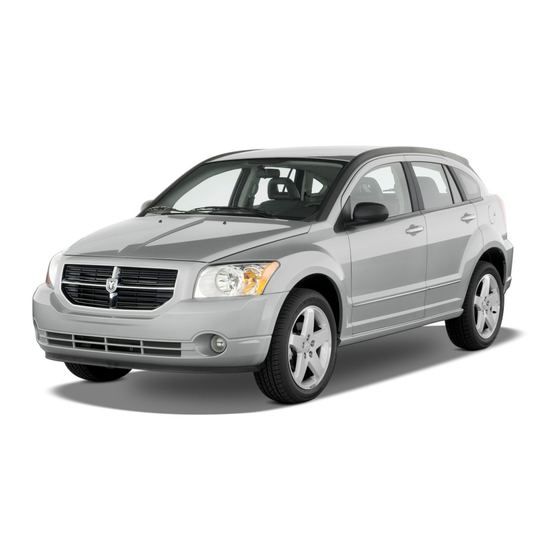 Dodge Caliber 2009 Quick Reference Manual
