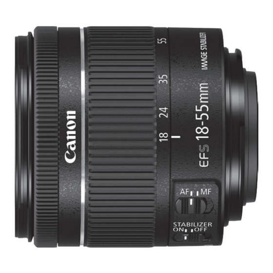 CANON EF-S18-55MM INSTRUCTION MANUAL Pdf Download | ManualsLib