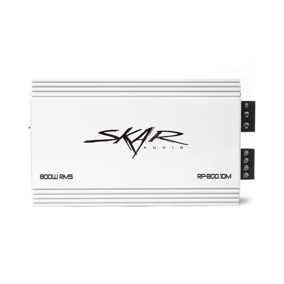 SKAR Audio RP-800.1DM Owner's Manual