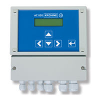 KROHNE OPTISENS IAC 050 W Installation And Operating Instructions Manual