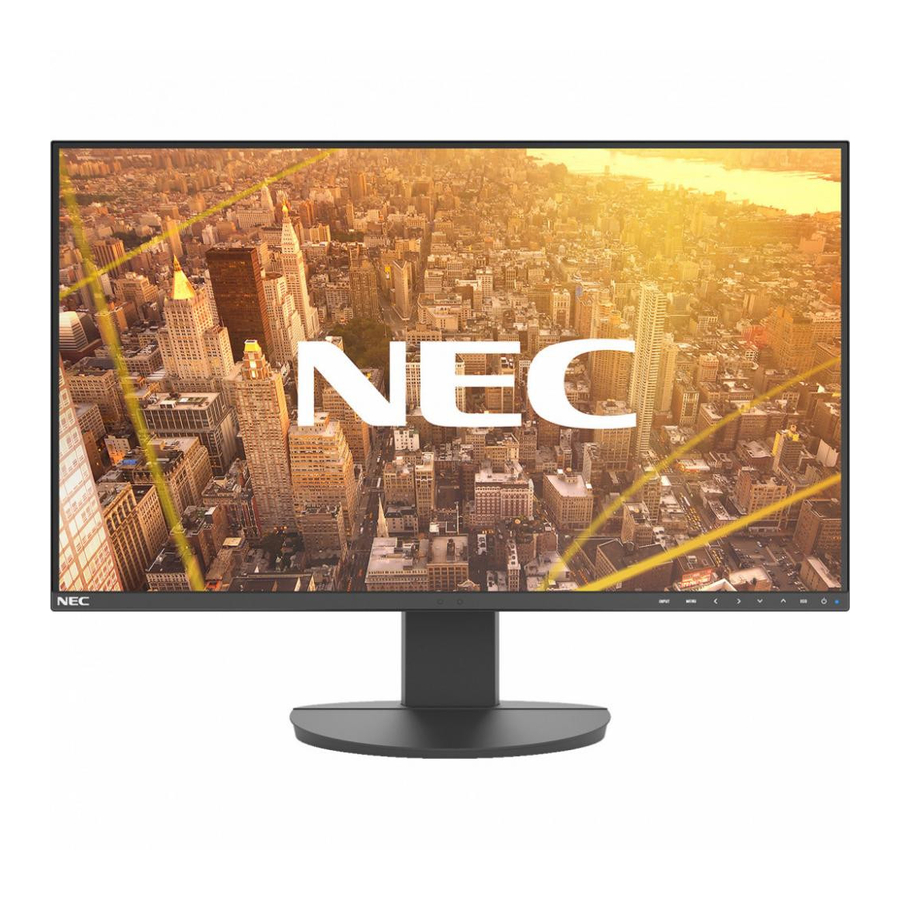 NEC MultiSync EA272F-BK User Manual