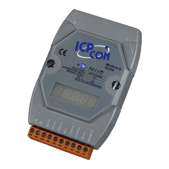 ICP DAS USA M-7011D Quick Start Manual