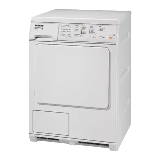 Miele T 8033 C Operating And Installation Instructions