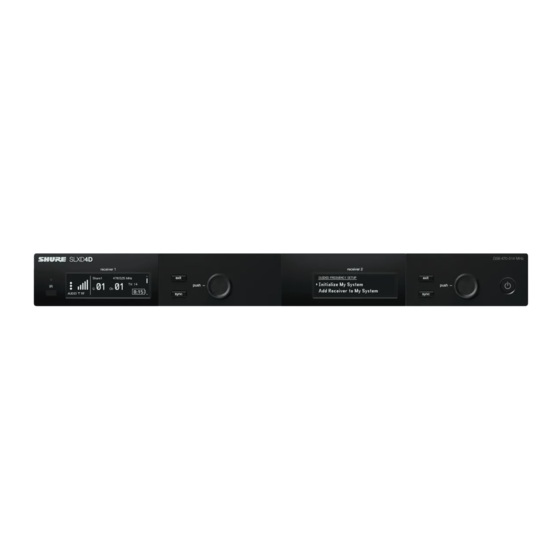 Shure SLXD24E/B58 Manual
