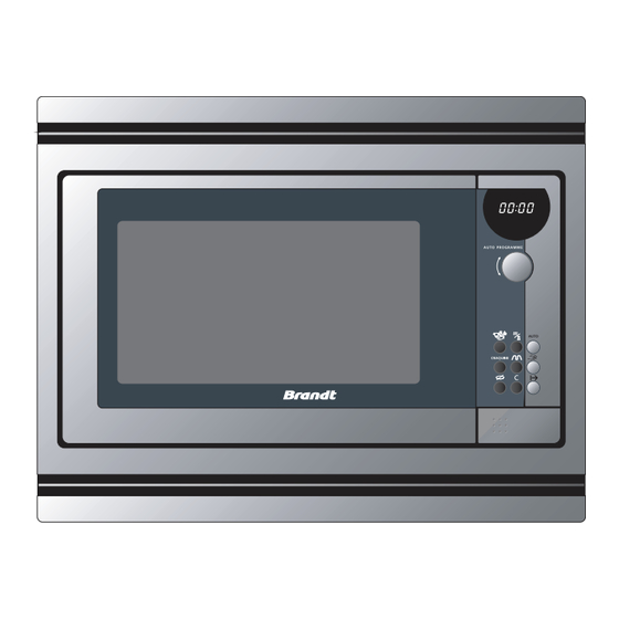 Brandt ME640XE1 Operating And Installing Instructions