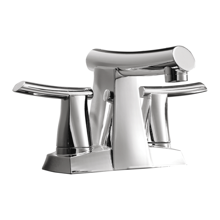 American Standard Green Tea Centerset Lavatory Faucet 7010.201 Installation Instructions Manual
