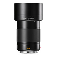 Leica APO-MACRO-ELMARIT-TL 1:2.8/60mm ASPH Instructions Manual