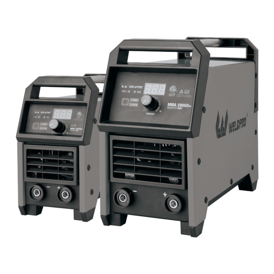 WELDPRO MMA160GDsv Operator's Manual