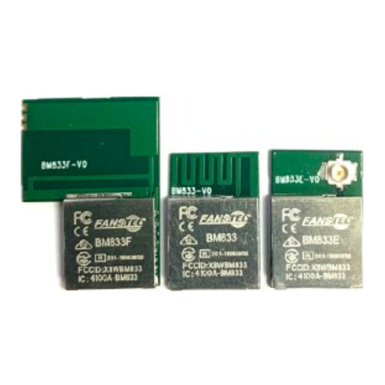 Fanstel BM833A Manual