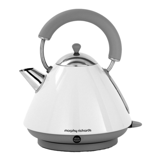 Morphy Richards TRADITIONAL KETTLE - AUTRE Instructions Manual