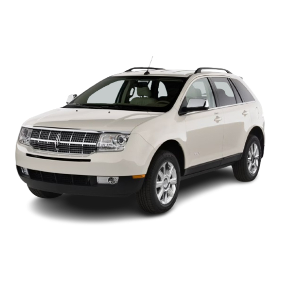 Lincoln 2007 MKX Owner's Manual
