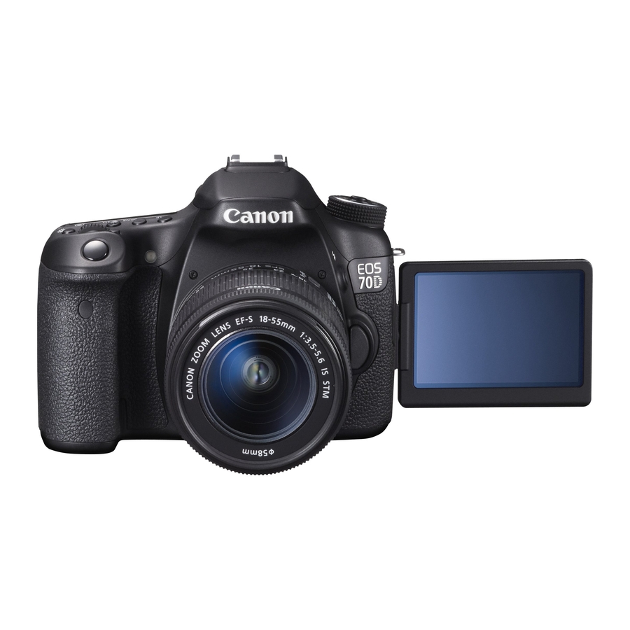 Canon EOS 70D Digital Camera User Instruction Guide  Manual 