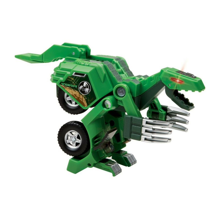 Go Dinos Torr the Therizinosaurus Green Transforming Toy Car New VTech Switch 