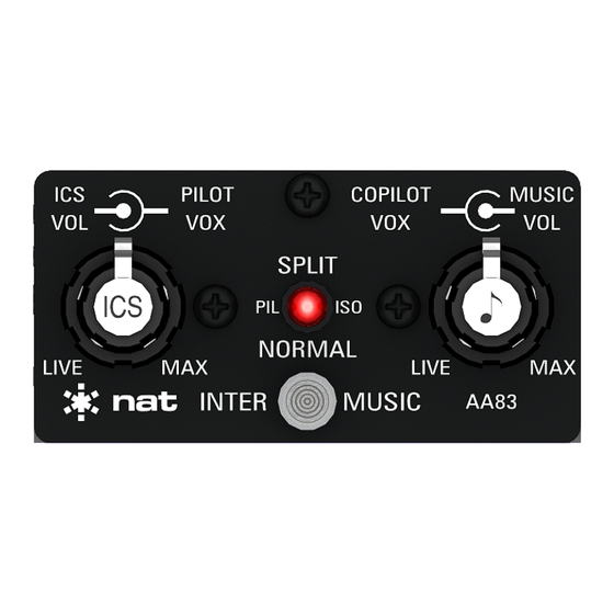 Nat InterMUSIC AA83-001 Installation And Operation Manual