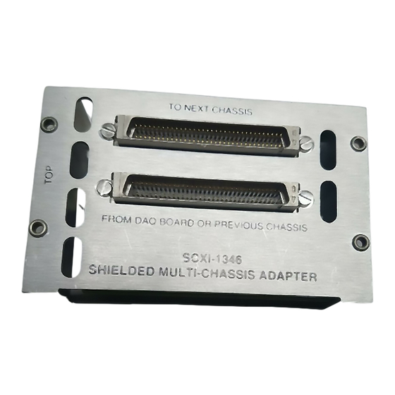 National Instruments SCXI 1346 Installation Manual