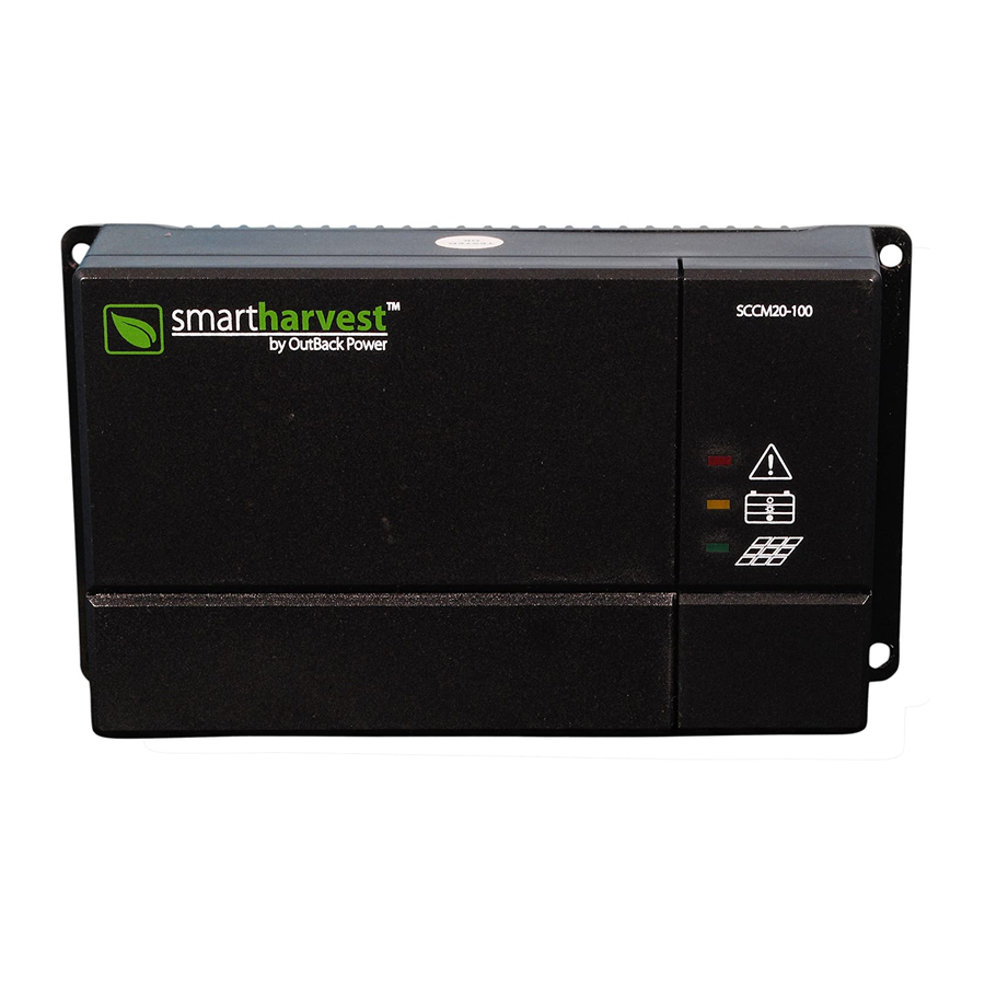 OutBack Power smartharvest Quick Start Manual