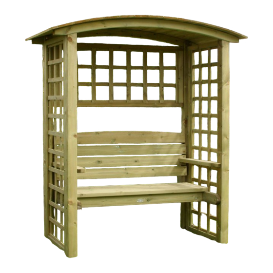 HUTTON Northwood Arbour Assembly Instructions