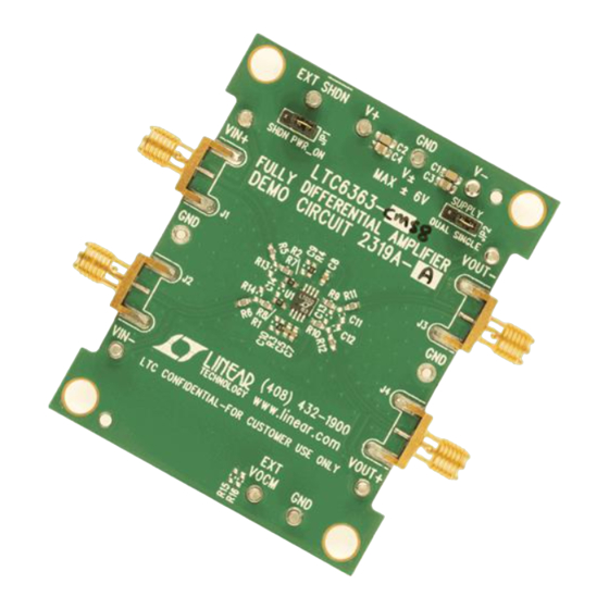 Linear Technology LTC6363 Manual