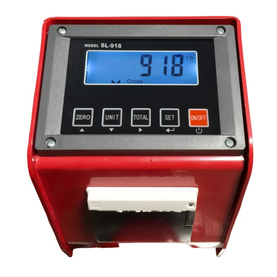 SellEton Scales SL-918 User Manual