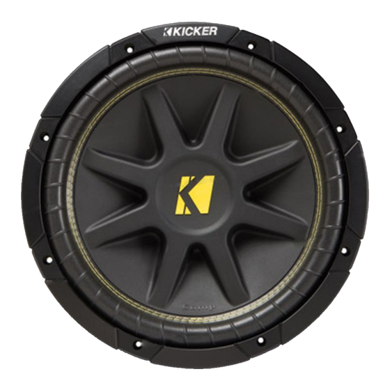 Kicker CompVR C18d Manual