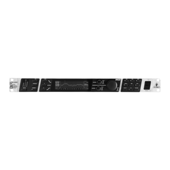 Behringer Ultra-Curve Pro DEQ2496 Technical Specifications