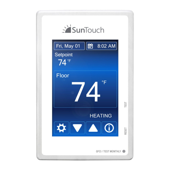 suntouch SunStat Command 108001 Installation And Operation Manual
