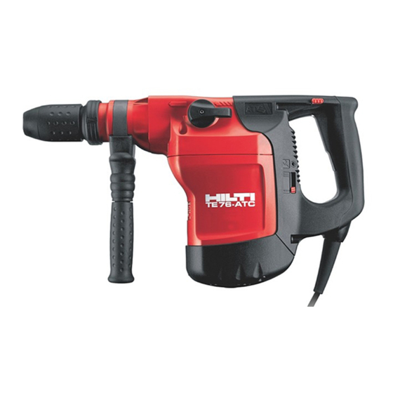 Hilti TE 76-ATC Manuals