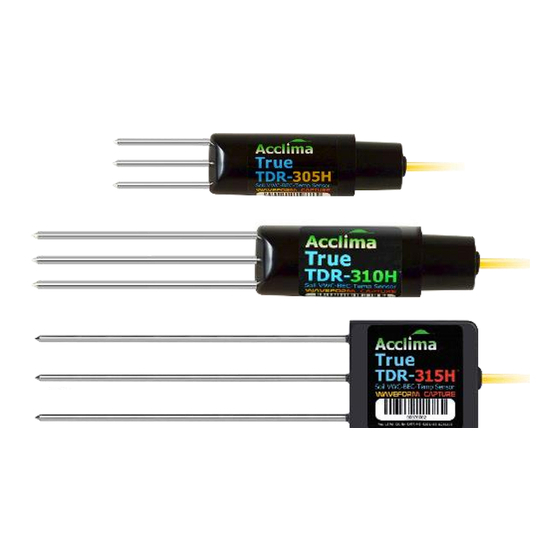 Acclima TDR Series User Manual